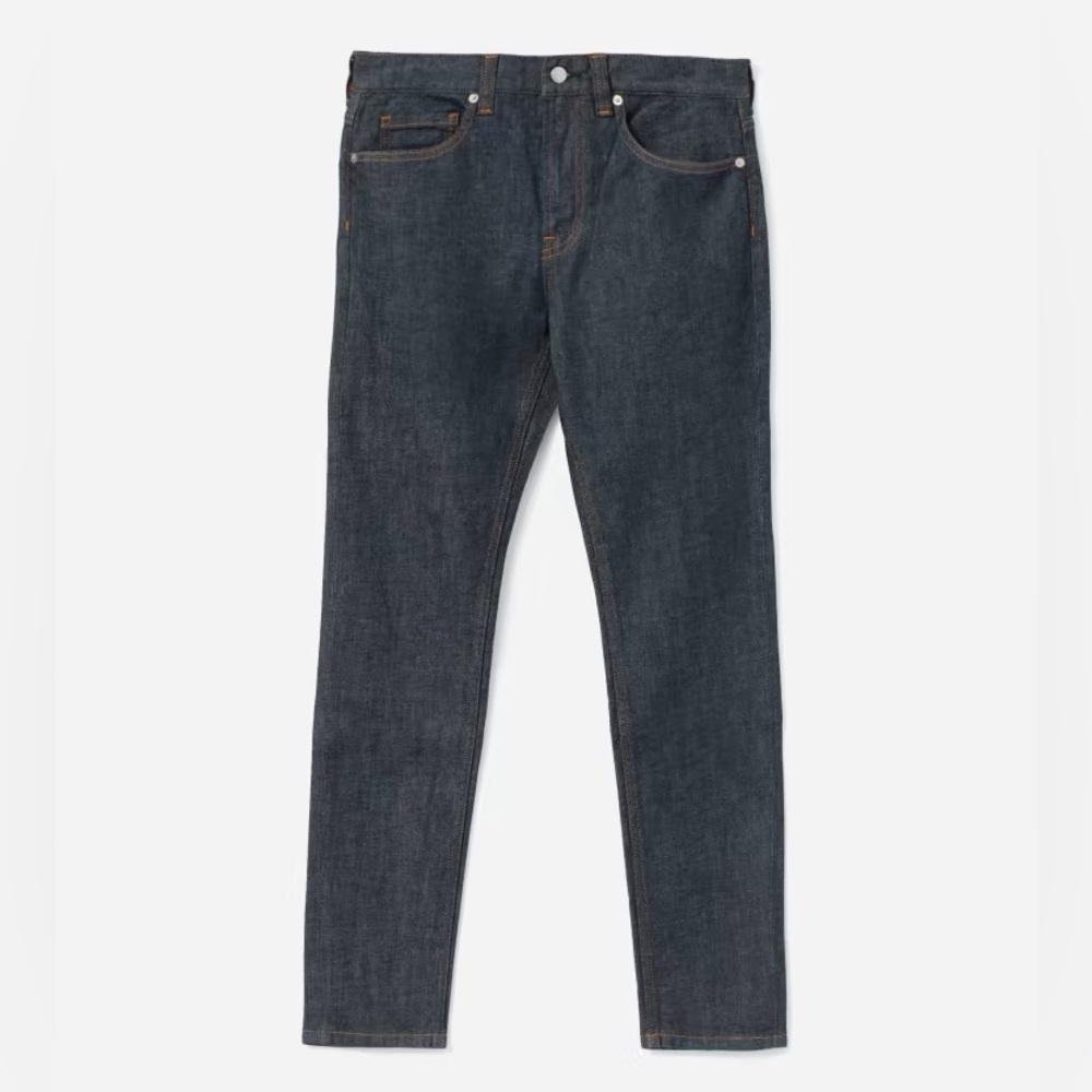 EVERLANE Men’s Dark Denim Blue Skinny Jeans 32 waist 32 length - Picture 5 of 10